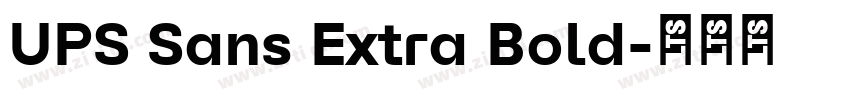 UPS Sans Extra Bold字体转换